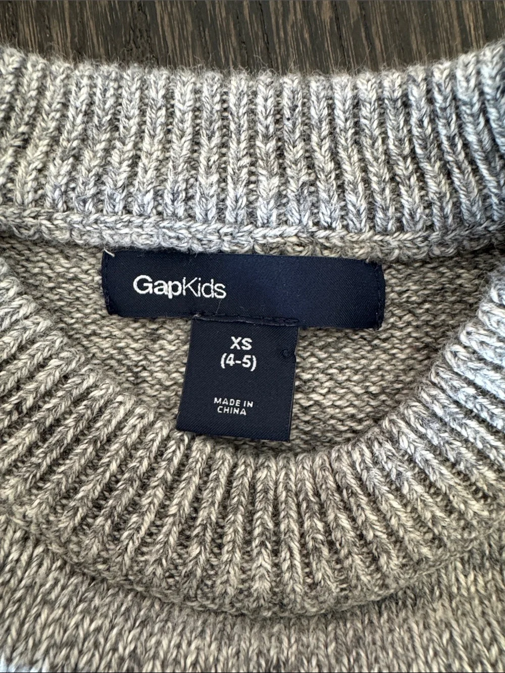 GAP Gray Crewneck Sweater Size 4-5